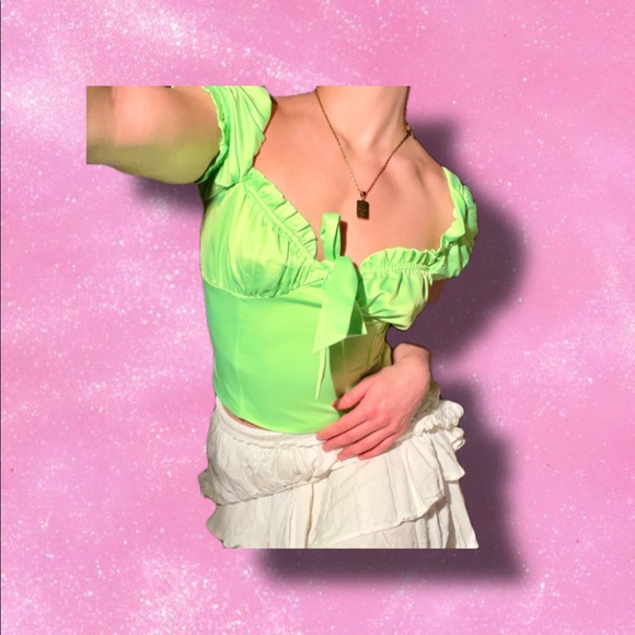 GREEN I.AM.GIA NAOMI TOP💕 - Picture 3 of 4